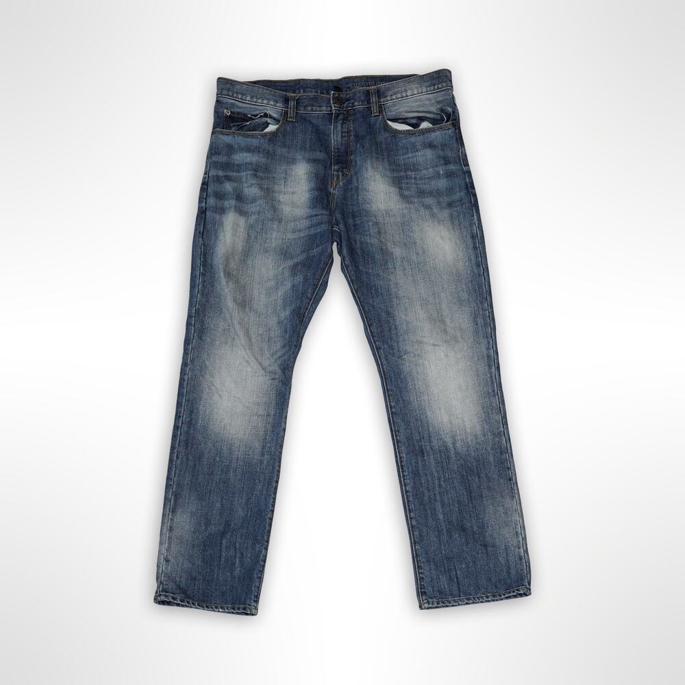Gap Premium Straight Fit Jeans - Men's 38x32 Distressed